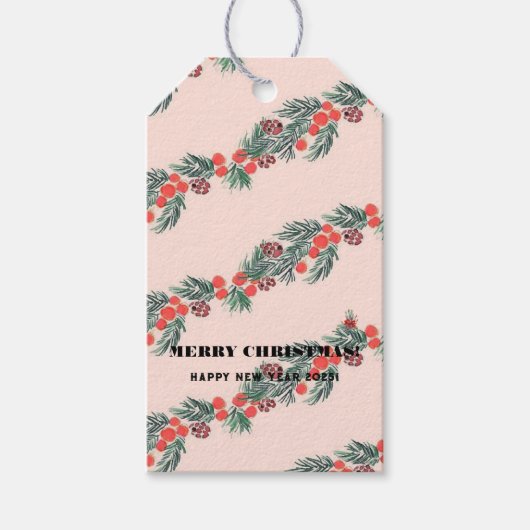 Frohe Weihnachten! Geschenkanhänger (Vorderseite)