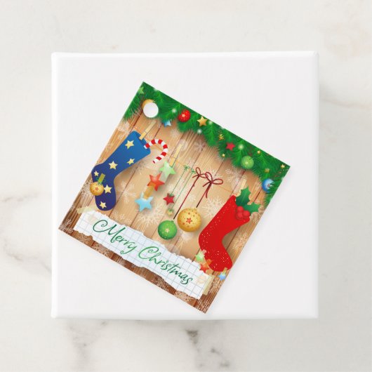 Frohe Weihnachten Geschenkanhänger (Beispiel)