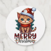 Frohe Weihnachten Geschenkanhänger (Rückseite)