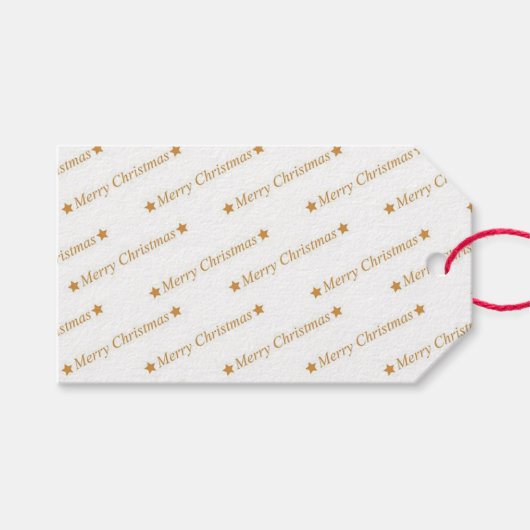 Frohe Weihnachten Geschenkanhänger (Vorderseite (Horizontal))