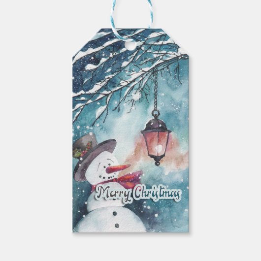 Frohe Weihnachten Geschenkanhänger (Vorderseite)