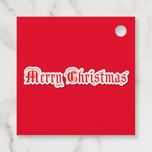 Frohe Weihnachten Geschenkanhänger (Rückseite)