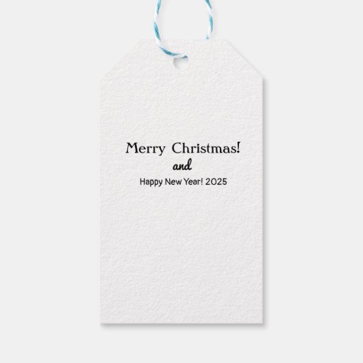 Frohe Weihnachten! Geschenkanhänger (Rückseite)