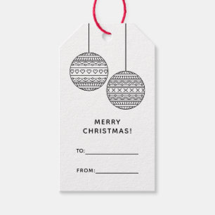 Frohe Weihnachten Geschenkanhänger Mit Weihnachtsb