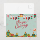 Frohe Weihnachten Geschenkboxen und Strümpfe (Vorne/Hinten)