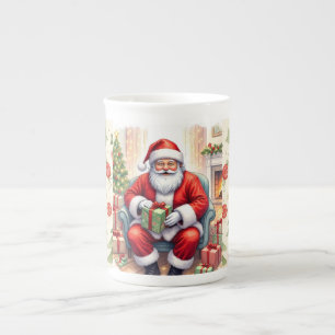 Frohe Weihnachten, Geschenke vom Weihnachtsmann Porzellantasse