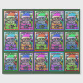 Frohe Weihnachten Geschenkpapier (Flach)