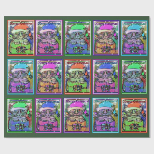 Frohe Weihnachten Geschenkpapier (Flach)