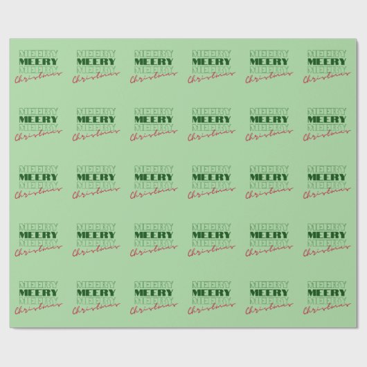 Frohe Weihnachten Geschenkpapier (Flach)