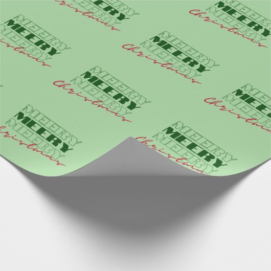 Frohe Weihnachten Geschenkpapier (Ecke)