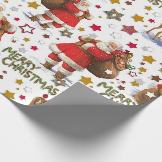 Frohe Weihnachten Geschenkpapier (Ecke)