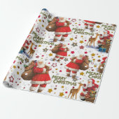 Frohe Weihnachten Geschenkpapier (Ungerollt)