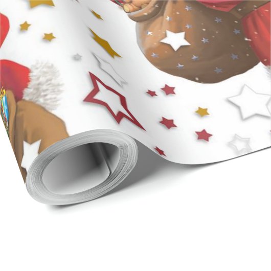 Frohe Weihnachten Geschenkpapier (Rolleneckpunkt)