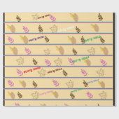 Frohe Weihnachten Geschenkpapier (Flach)