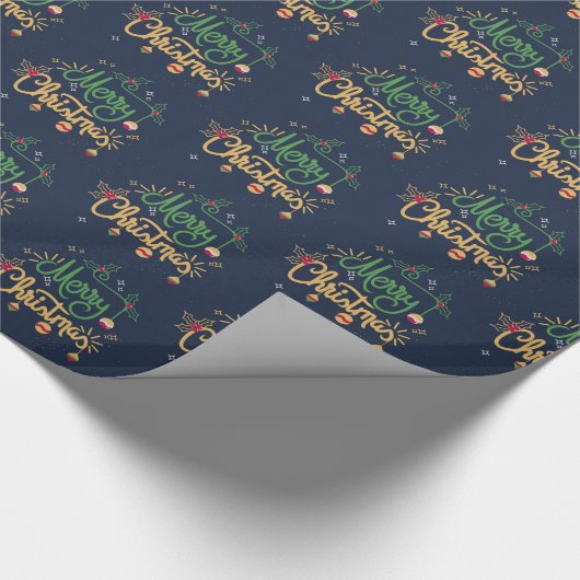 Frohe Weihnachten Geschenkpapier (Ecke)