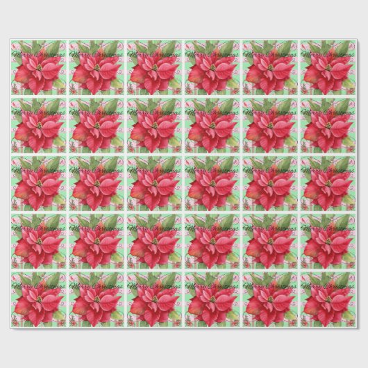 Frohe Weihnachten Geschenkpapier (Flach)