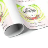 Frohe Weihnachten! Geschenkpapier (Rolleneckpunkt)