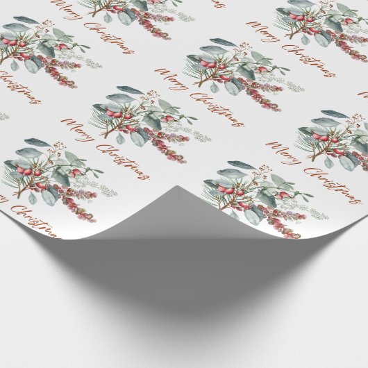 Frohe Weihnachten Geschenkpapier (Ecke)