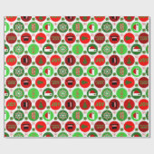 Frohe Weihnachten Geschenkpapier (Flach)