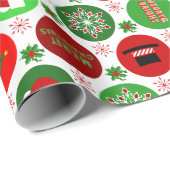 Frohe Weihnachten Geschenkpapier (Rolleneckpunkt)