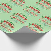 Frohe Weihnachten Geschenkpapier (Ecke)