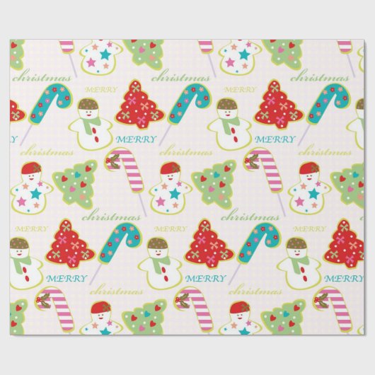 Frohe Weihnachten Geschenkpapier (Flach)