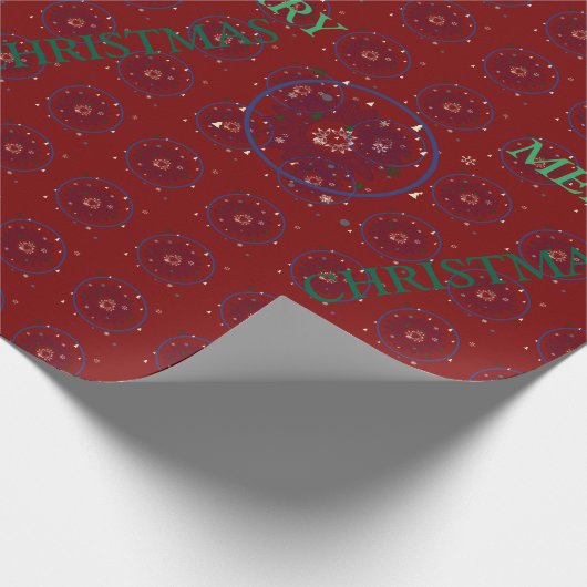 Frohe Weihnachten Geschenkpapier (Ecke)