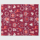 Frohe Weihnachten Geschenkpapier (Flach)