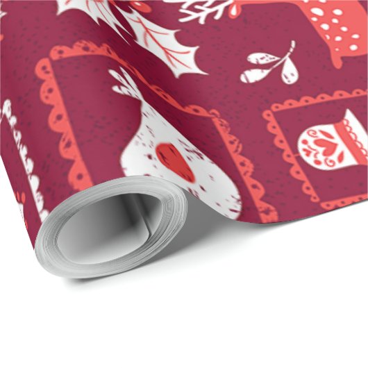 Frohe Weihnachten Geschenkpapier (Rolleneckpunkt)