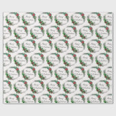 Frohe Weihnachten Geschenkpapier (Flach)