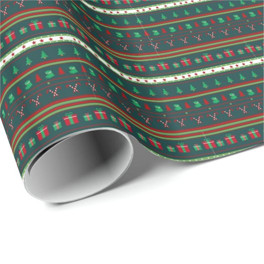 Frohe Weihnachten Geschenkpapier (Rolleneckpunkt)