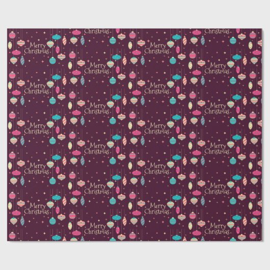 Frohe Weihnachten Geschenkpapier (Flach)