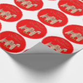 Frohe Weihnachten Geschenkpapier (Ecke)