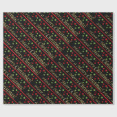 Frohe Weihnachten Geschenkpapier (Flach)