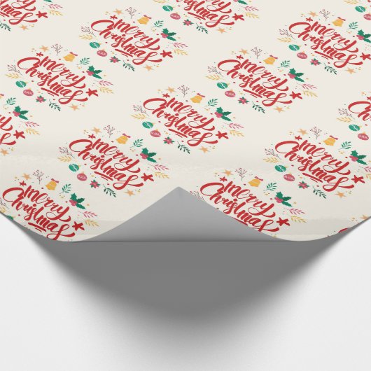 Frohe Weihnachten Geschenkpapier (Ecke)