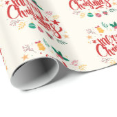 Frohe Weihnachten Geschenkpapier (Rolleneckpunkt)