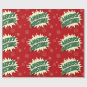 Frohe Weihnachten Geschenkpapier (Flach)