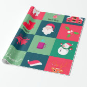 Frohe Weihnachten Geschenkpapier (Ungerollt)