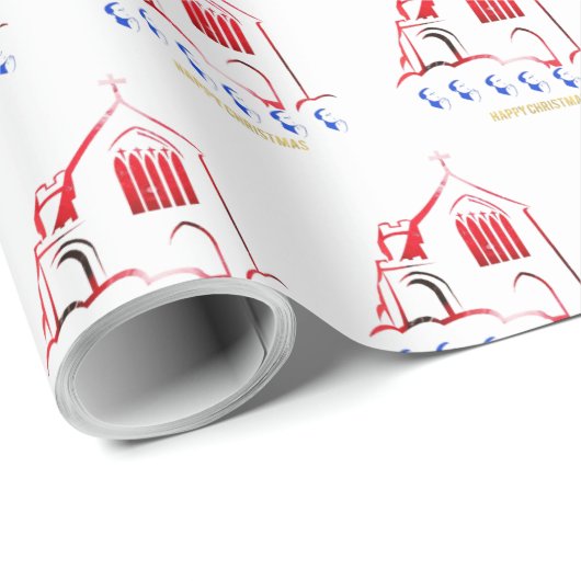 Frohe Weihnachten Geschenkpapier (Rolleneckpunkt)