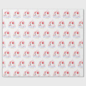 Frohe Weihnachten Geschenkpapier (Flach)