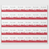 Frohe Weihnachten Geschenkpapier (Flach)