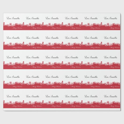 Frohe Weihnachten Geschenkpapier (Flach)