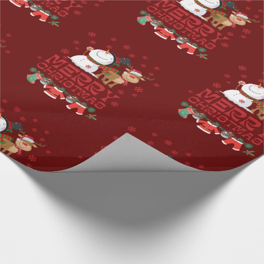 Frohe Weihnachten Geschenkpapier (Ecke)