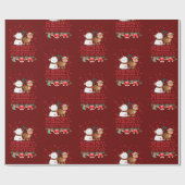 Frohe Weihnachten Geschenkpapier (Flach)