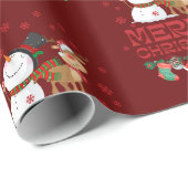 Frohe Weihnachten Geschenkpapier (Rolleneckpunkt)
