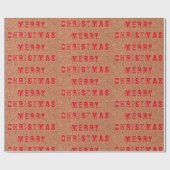 "Frohe Weihnachten" Geschenkpapier (Flach)