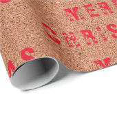 "Frohe Weihnachten" Geschenkpapier (Rolleneckpunkt)