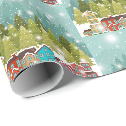 Frohe Weihnachten Geschenkpapier (Rolleneckpunkt)