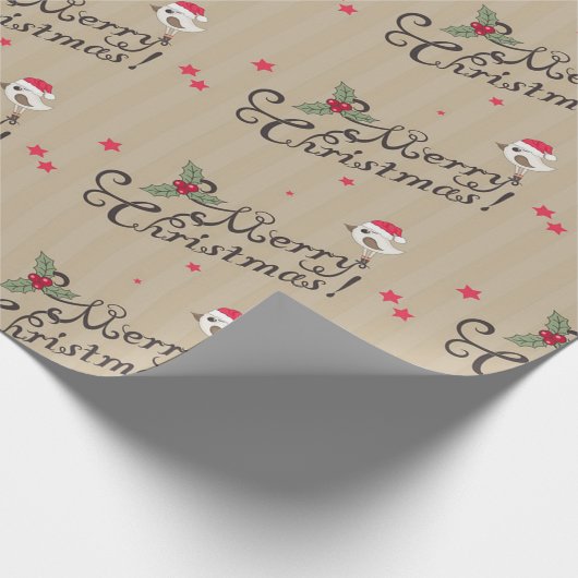 Frohe Weihnachten Geschenkpapier (Ecke)