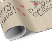 Frohe Weihnachten Geschenkpapier (Rolleneckpunkt)